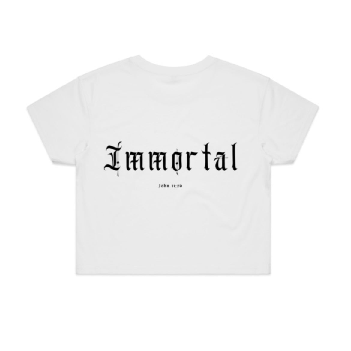 "IMMORTAL" LADIES CROP TEE