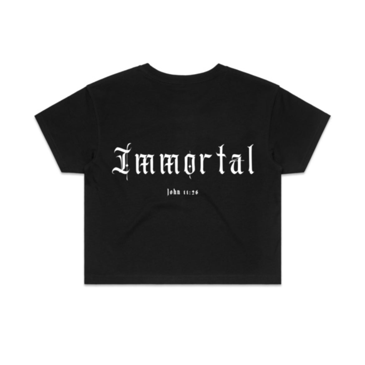 "IMMORTAL" LADIES CROP TEE