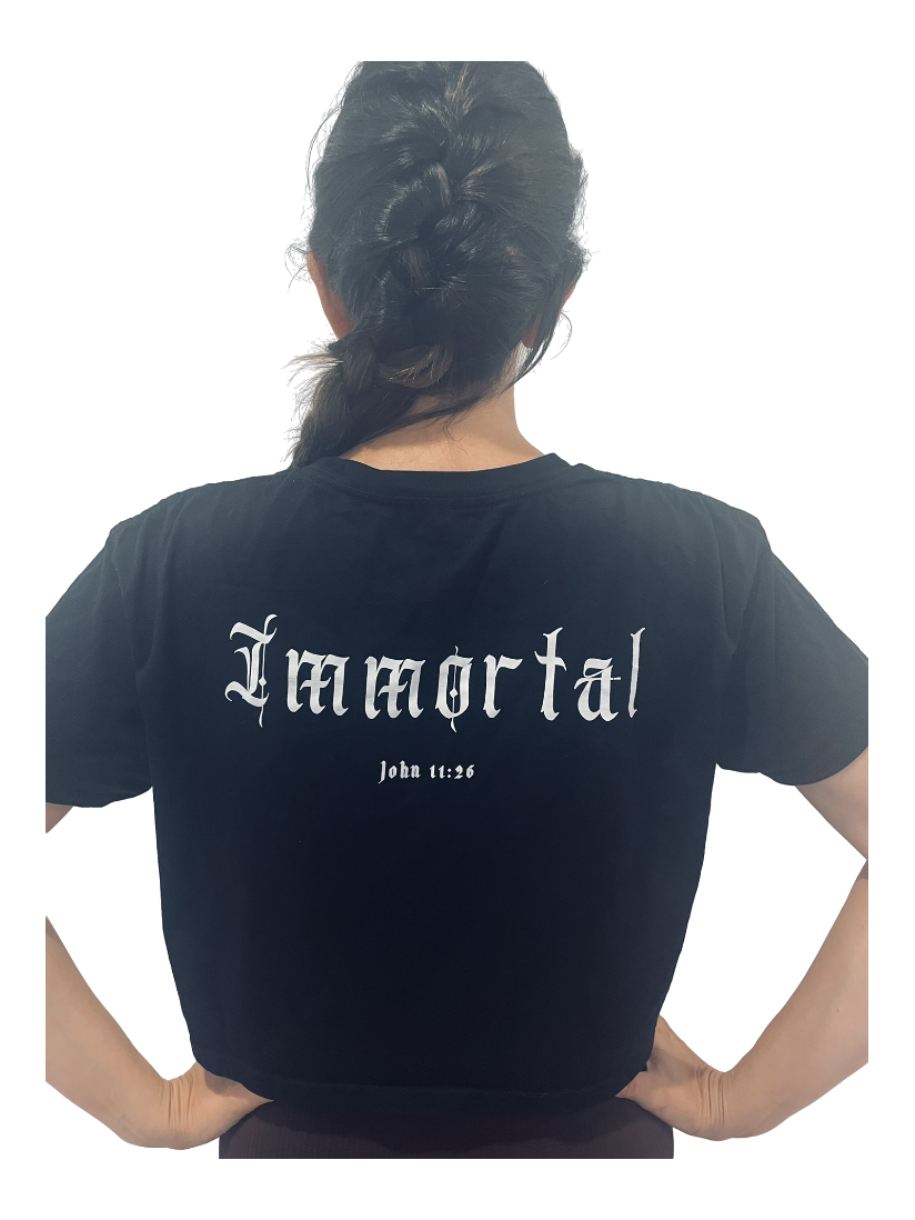 "IMMORTAL" LADIES CROP TEE